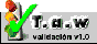 Página validada por TAW - Test de Accesibilidad Web